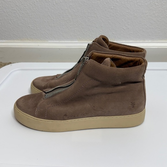 Frye Women's Lena Zip High-Top Sneakers Size 9 - Picture 4 of 10